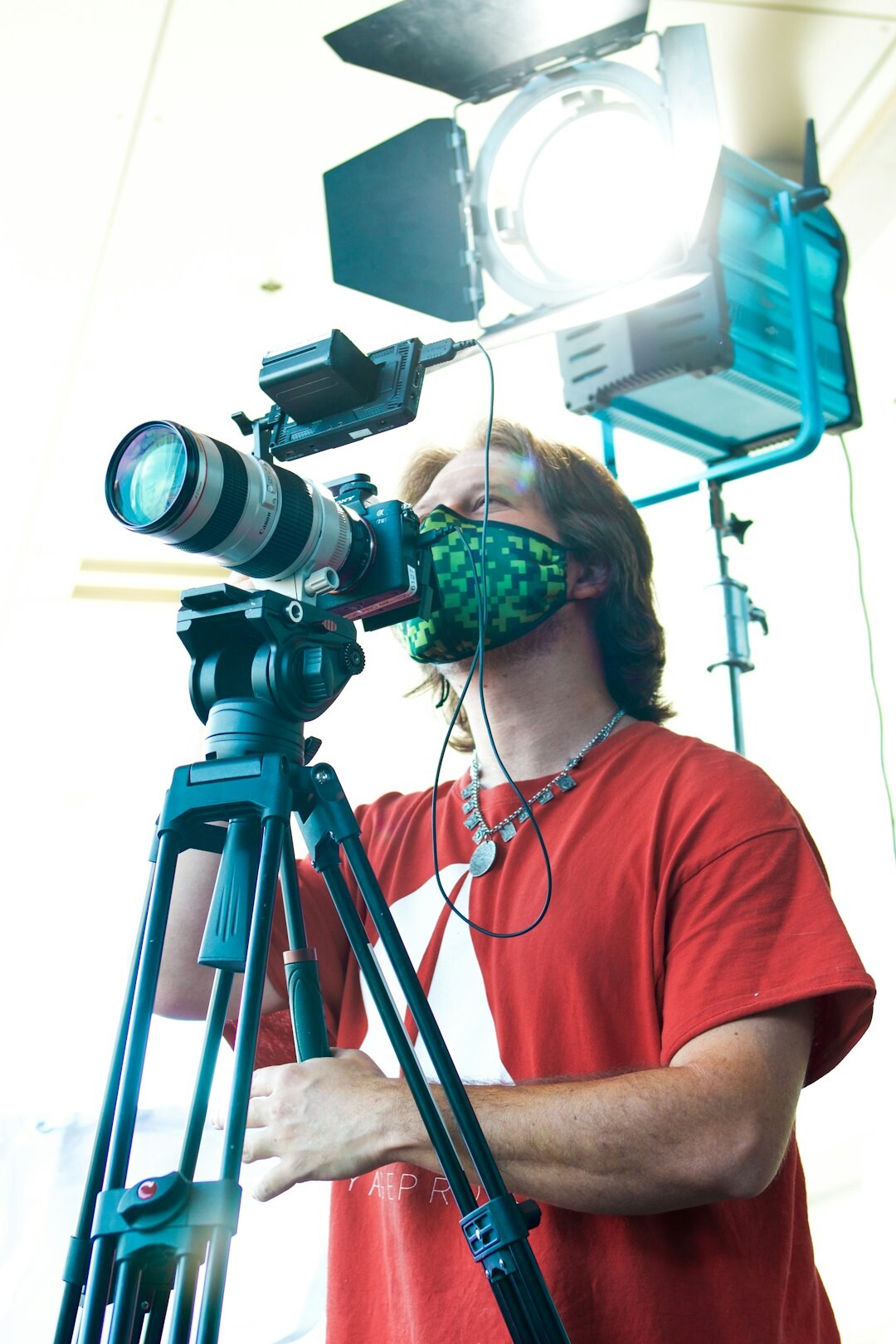 director with clapperboard