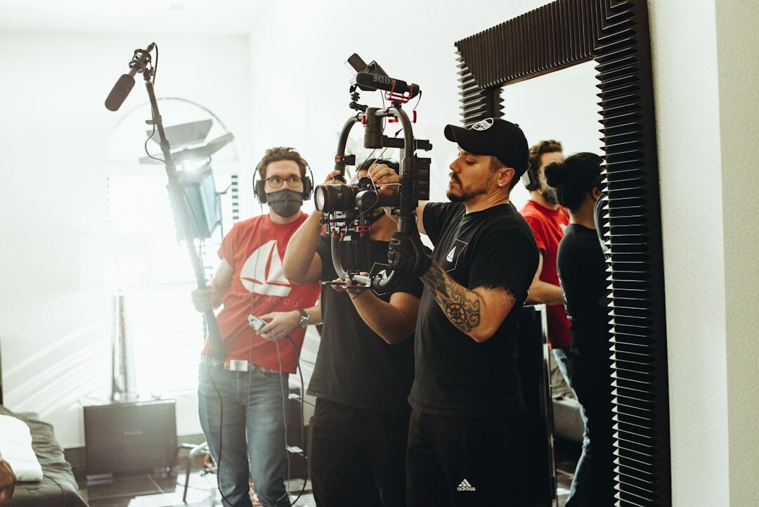 filmmaker directing short film