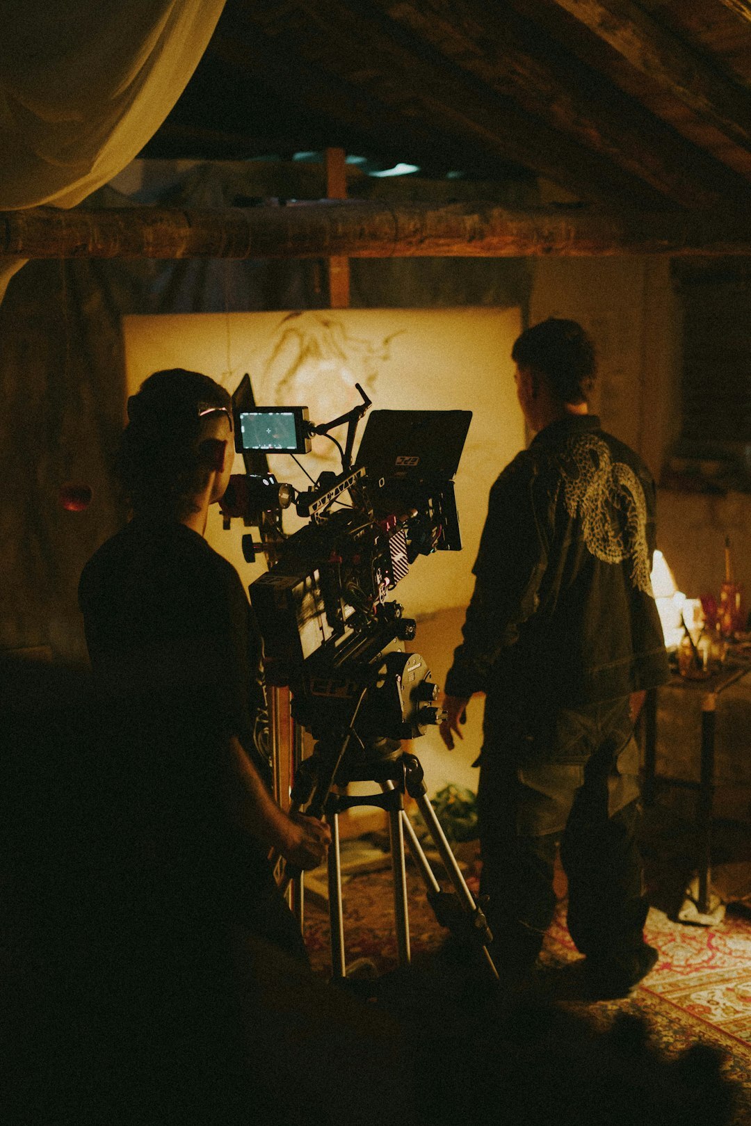 artist editing short film